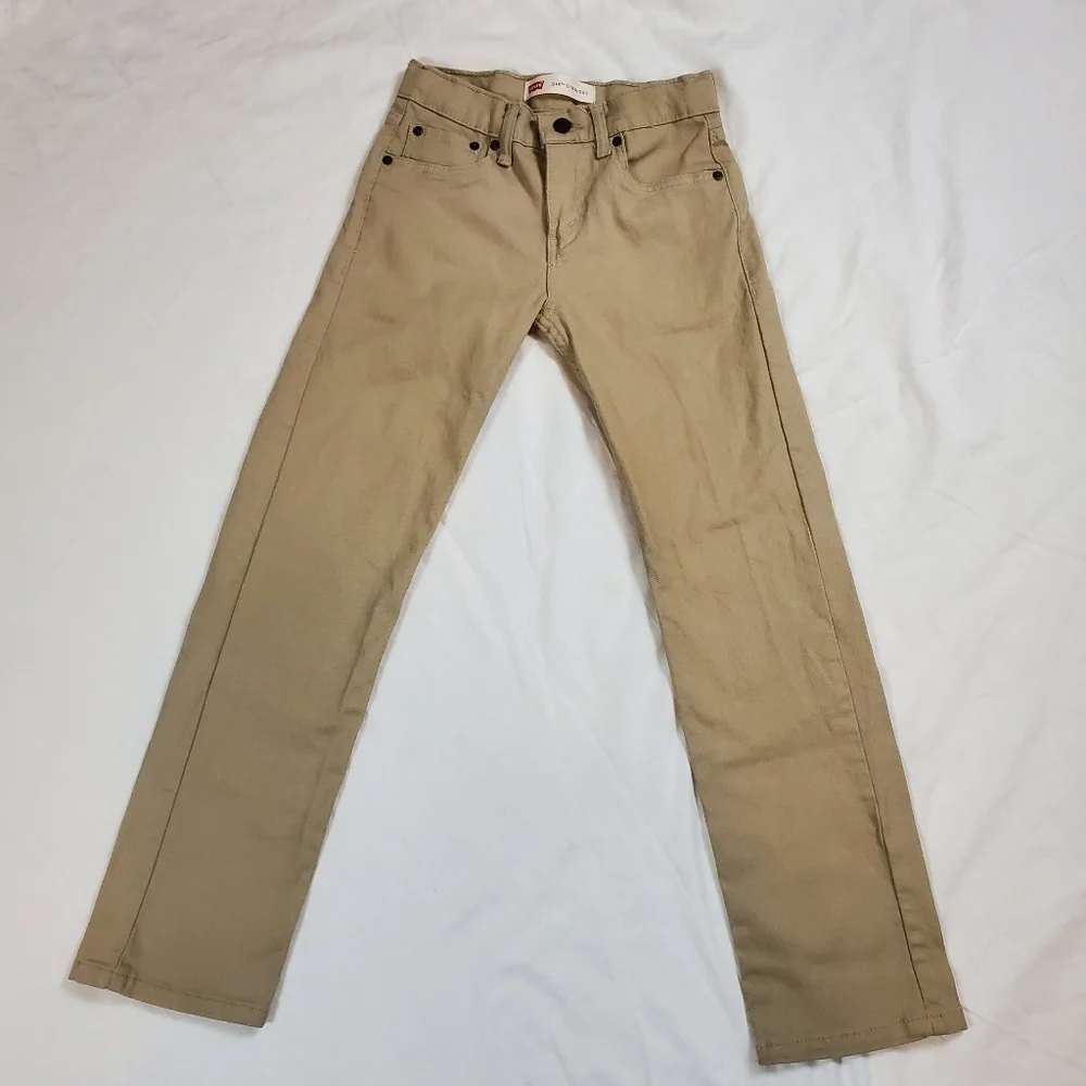 Levi's 514 straight leg kids tan jeans size 12